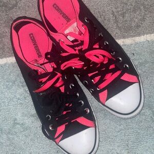 Converse Black and Pink Men's Shoes